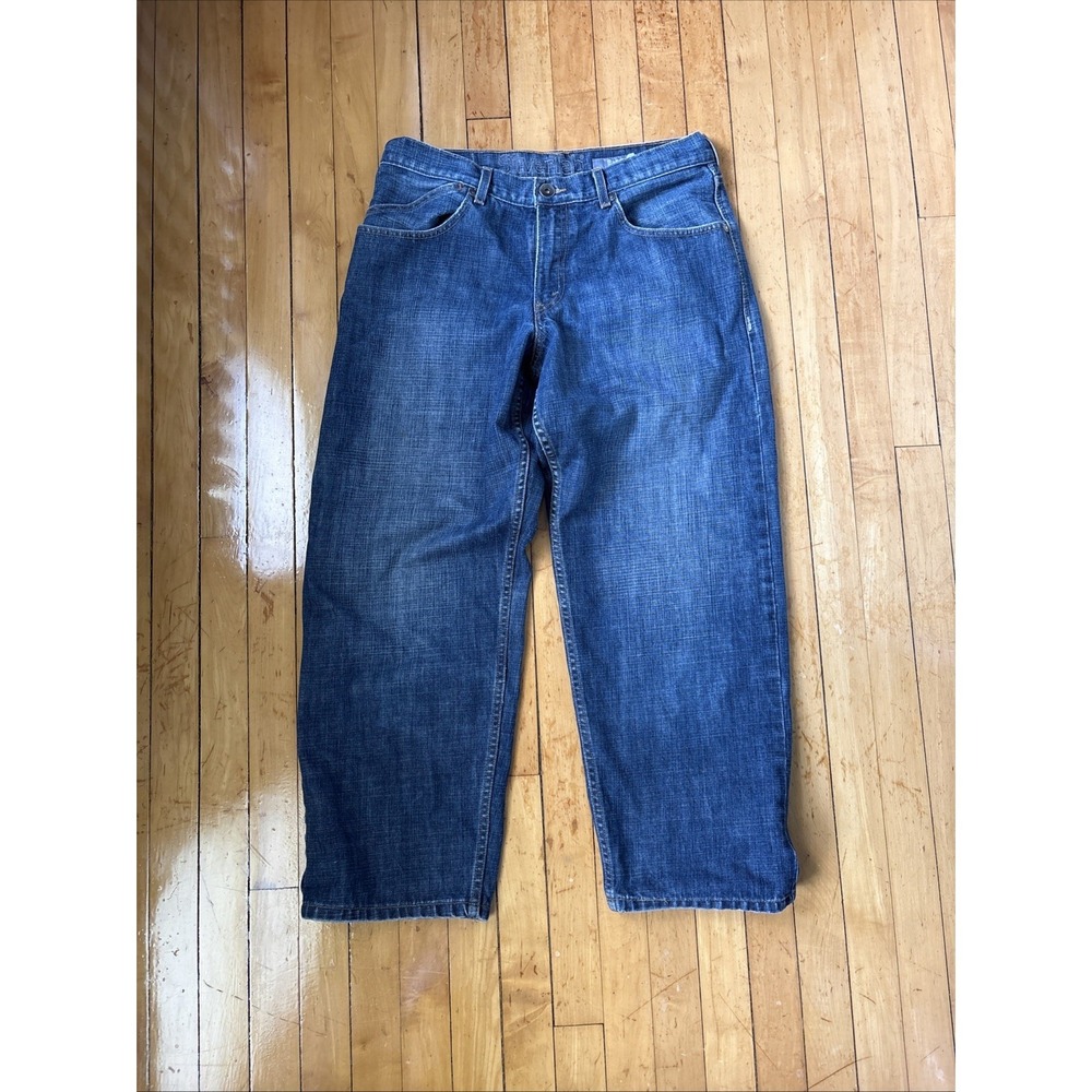 Levis Silvertab Baggy Jeans Mens 33x29 2007 Y2K Hip Hop Skater Medium Wash